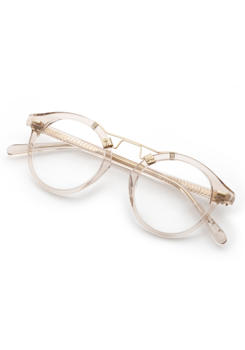 KREWE - ST. LOUIS OPTICAL | Buff Handcrafted, Luxury Pink Acetate Eyeglasses