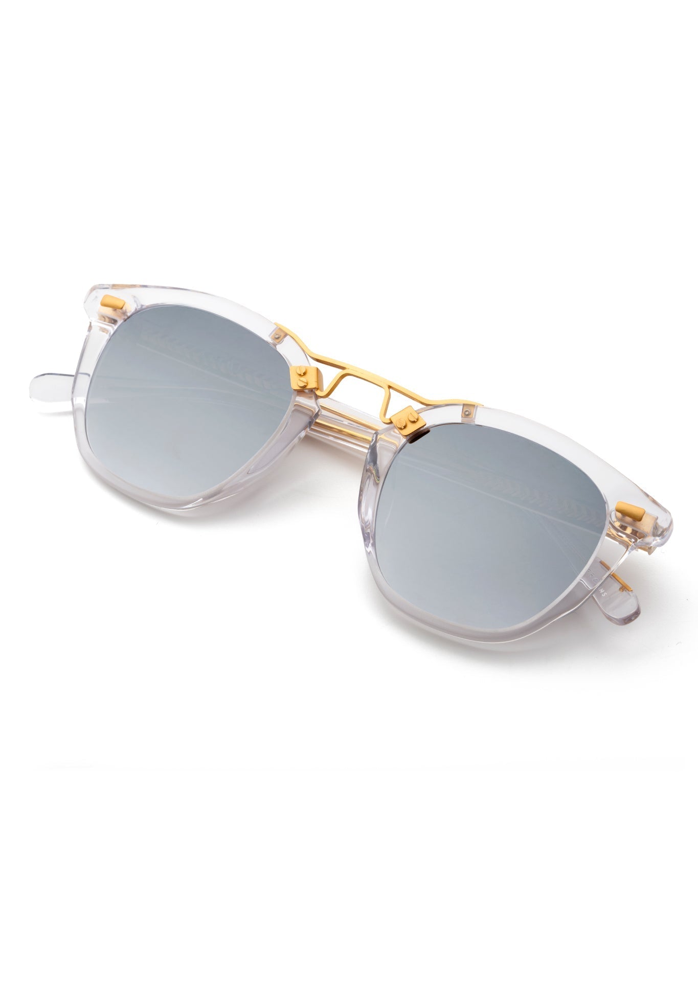 BEAU | Crystal Mirrored 24K Handcrafted, luxury clear acetate KREWE sunglasses