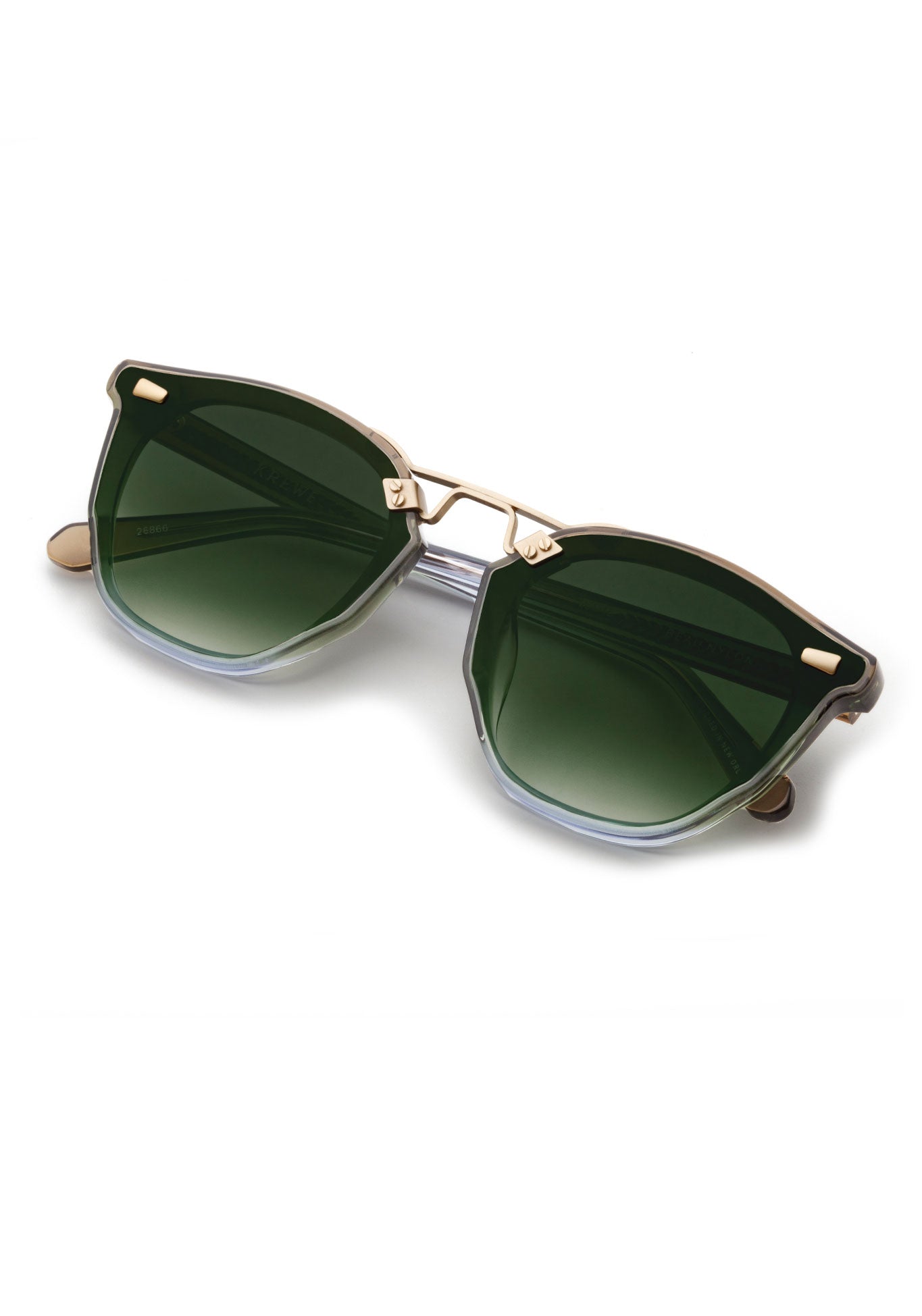 KREWE BEAU NYLON | Matcha 12K Handcrafted, Green Acetate Luxury Sunglasses