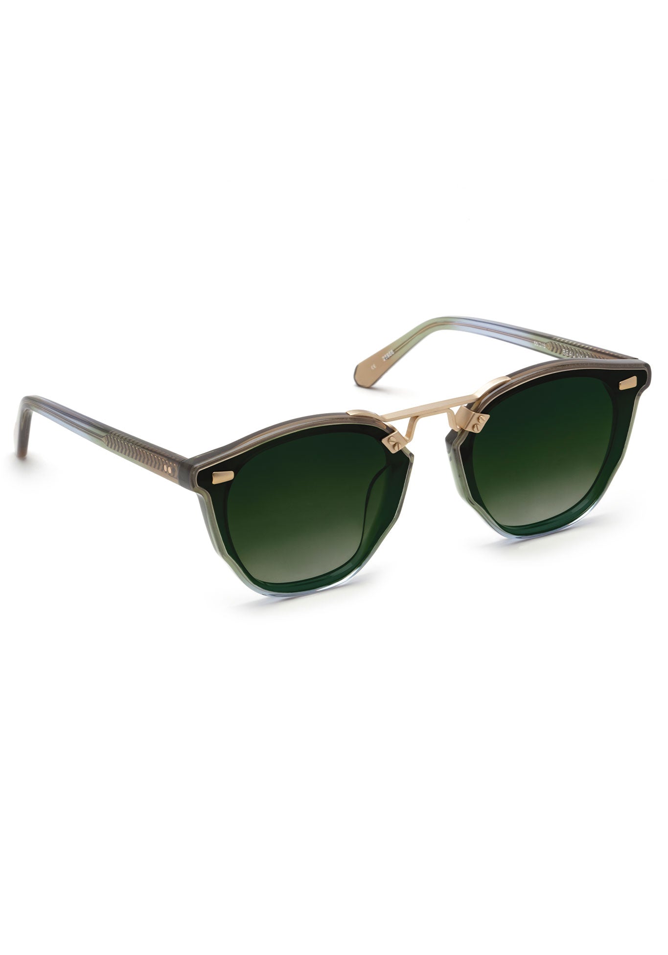 KREWE BEAU NYLON | Matcha 12K Handcrafted, Green Acetate Luxury Sunglasses