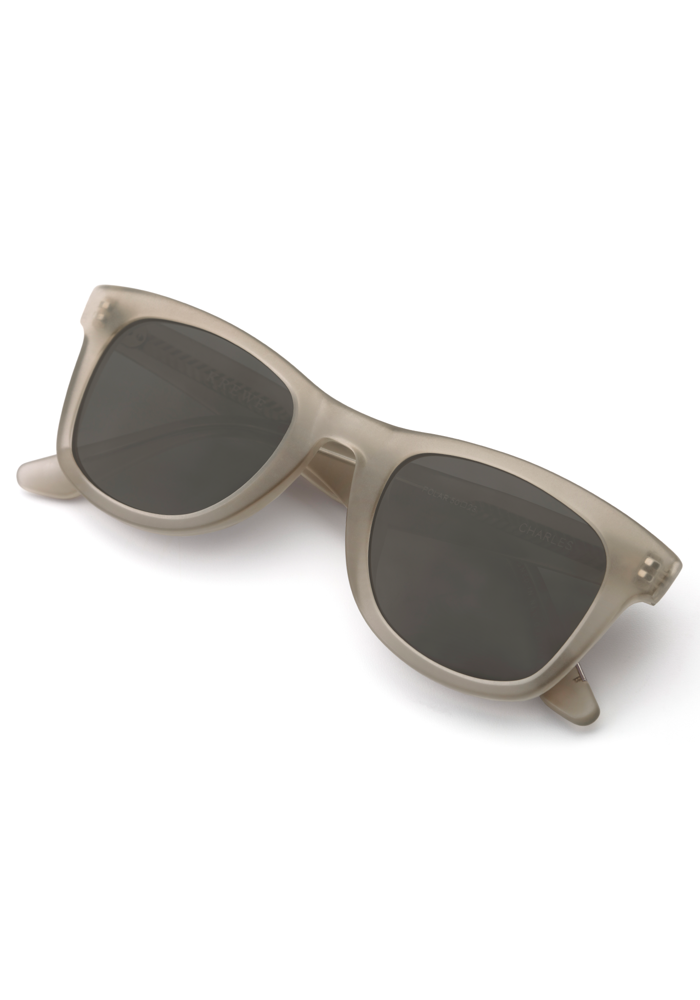 CHARLES | Matte Brume Polarized Handcrafted, Acetate Sunglasses