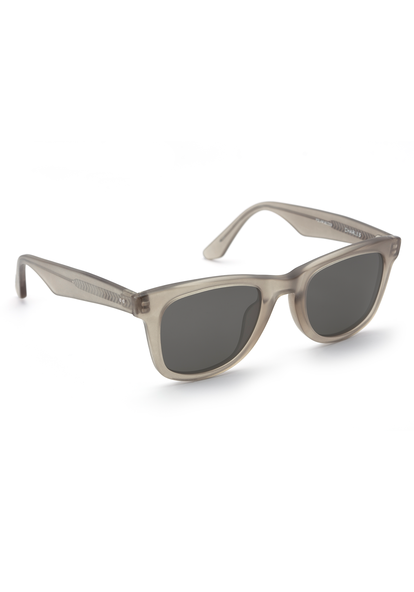 CHARLES | Matte Brume Polarized Handcrafted, Acetate Sunglasses