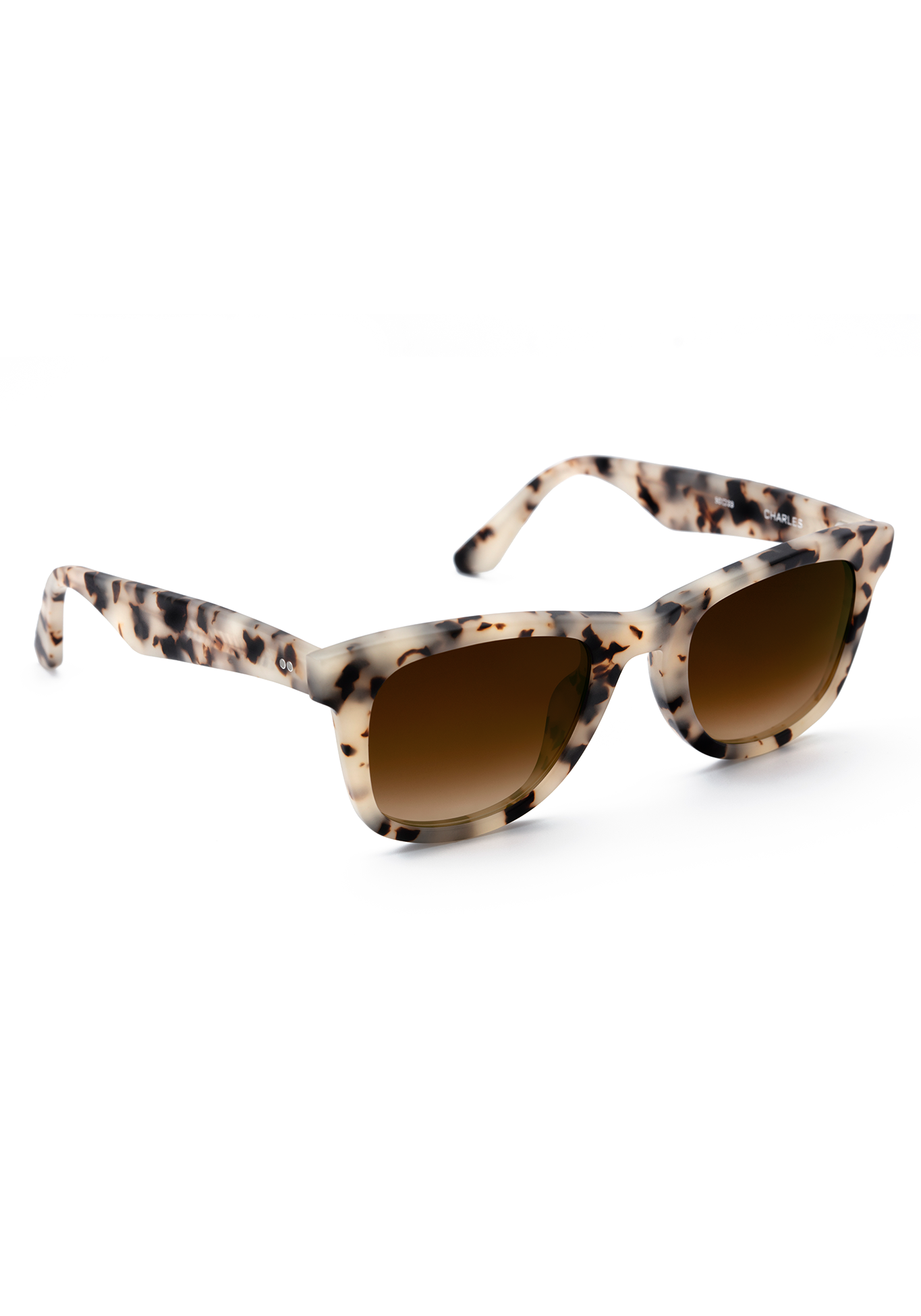 CHARLES | Matte Oyster Handcrafted, Acetate Sunglasses