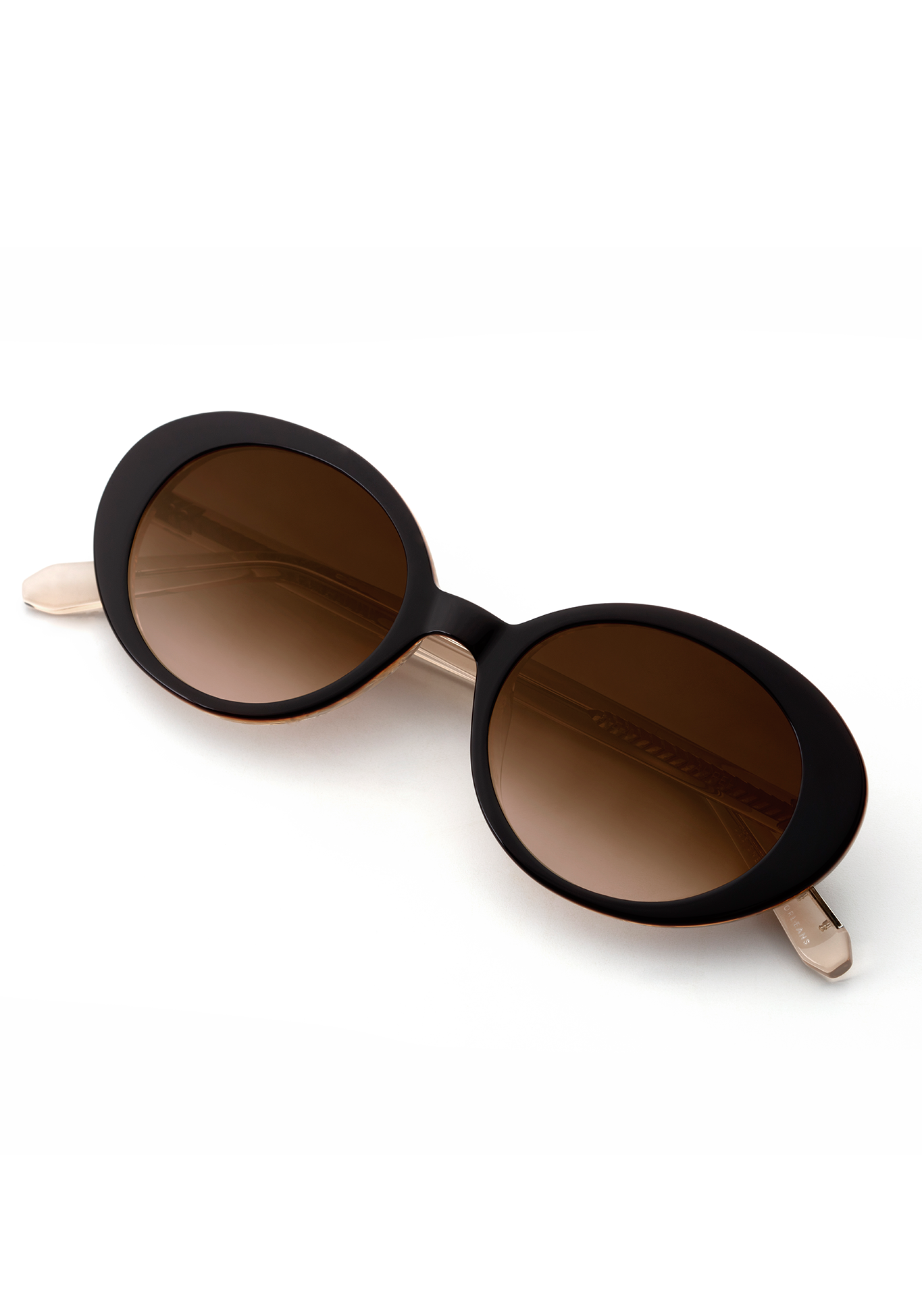 LAUREL | Black + Buff handcrafted acetate sunglasses