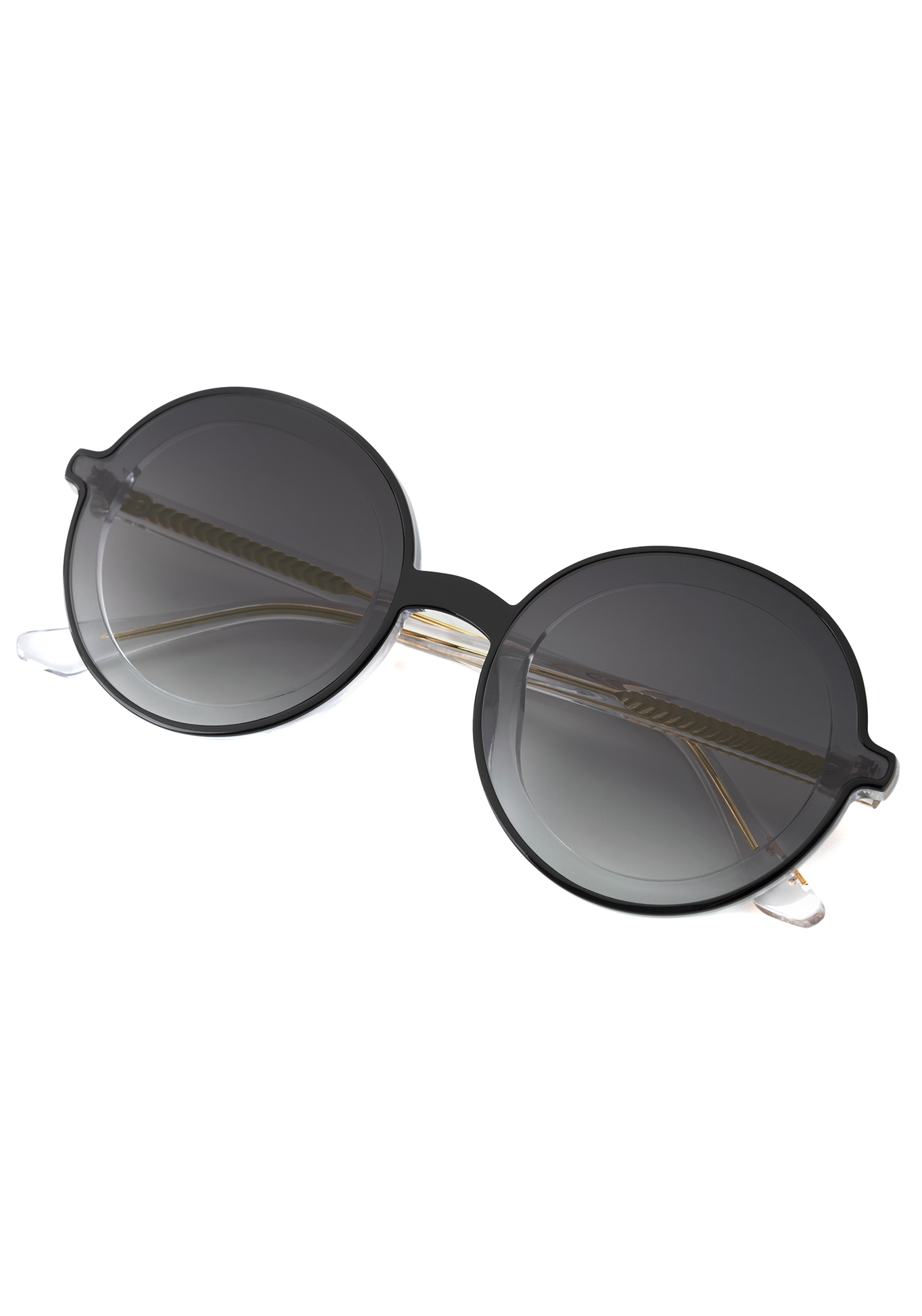 LOUISA NYLON | Black + Crystal Handcrafted, Acetate Sunglasses