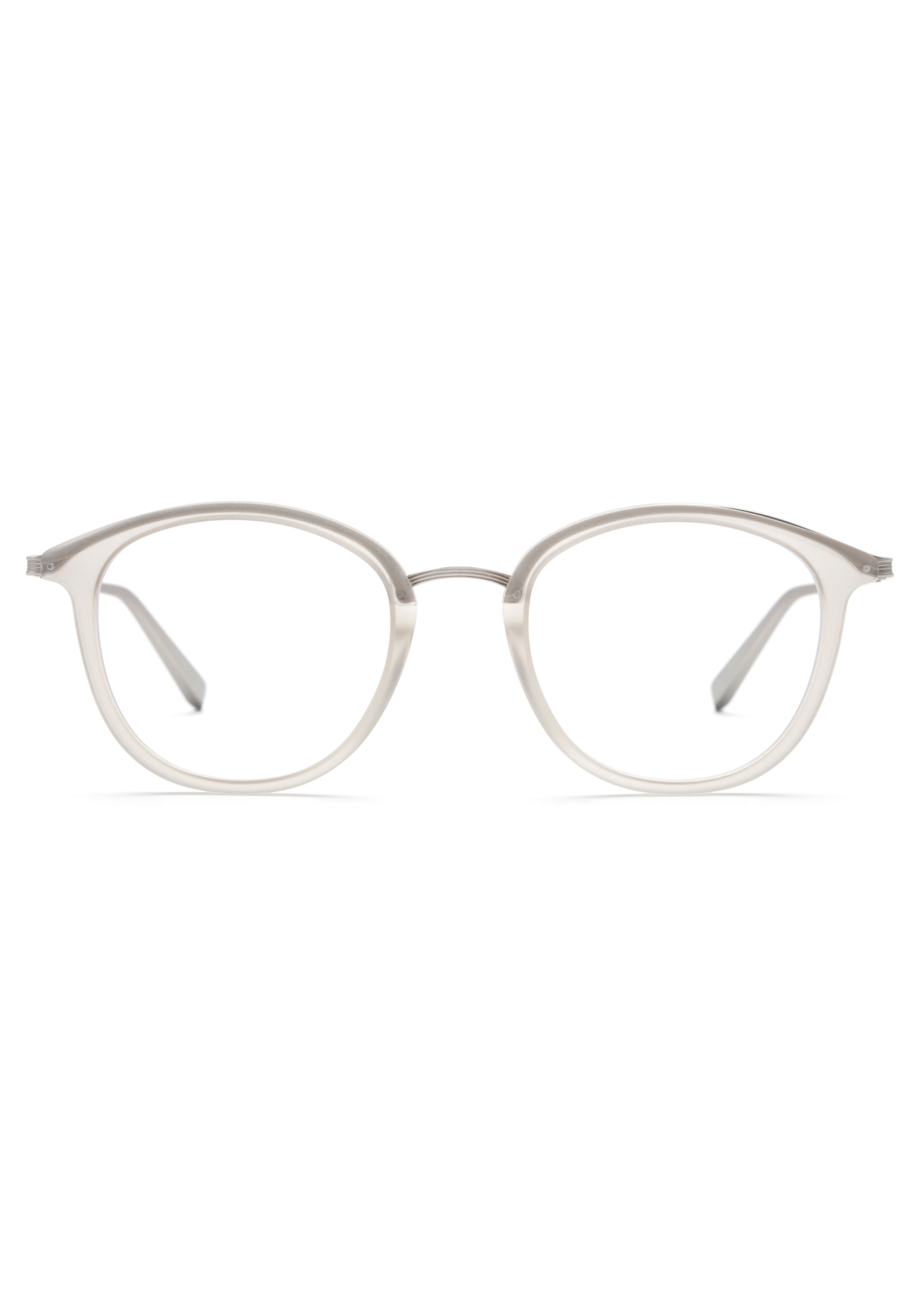 ROCH | Matte Brume + Matte Brite Silver Handcrafted, Acetate Frames