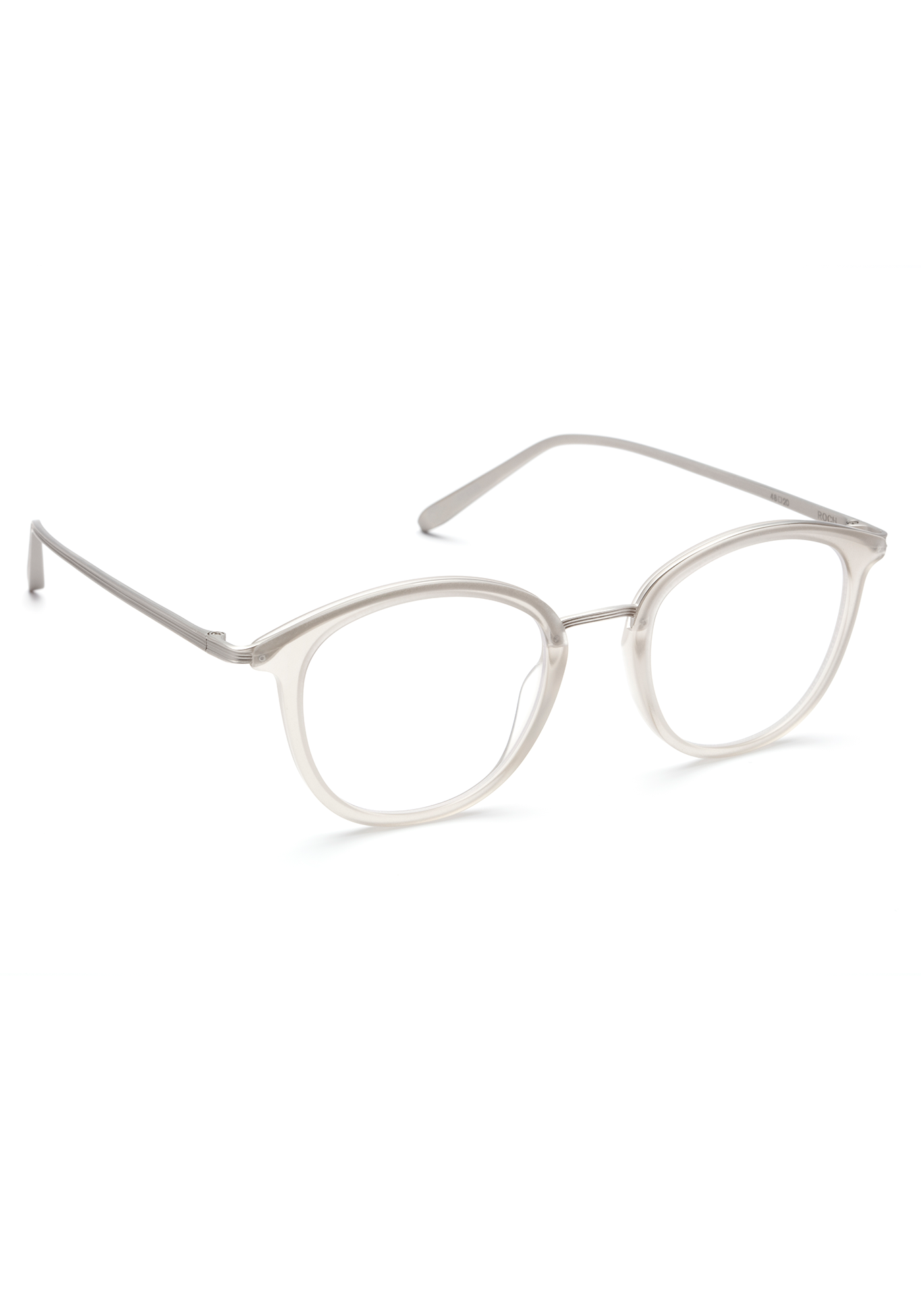 ROCH | Matte Brume + Matte Brite Silver Handcrafted, Acetate Frames