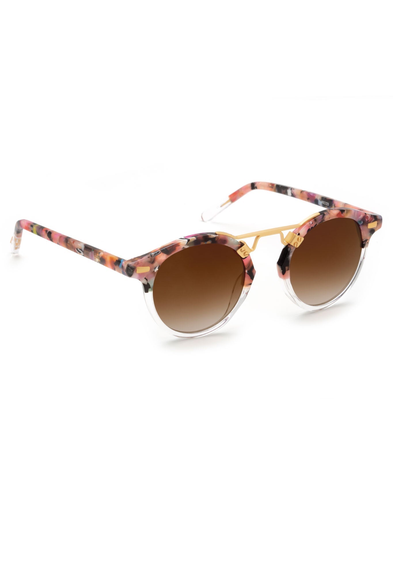 ST. LOUIS CLASSICS | Kokomo to Crystal 24K Handcrafted, luxury, pink acetate KREWE sunglasses