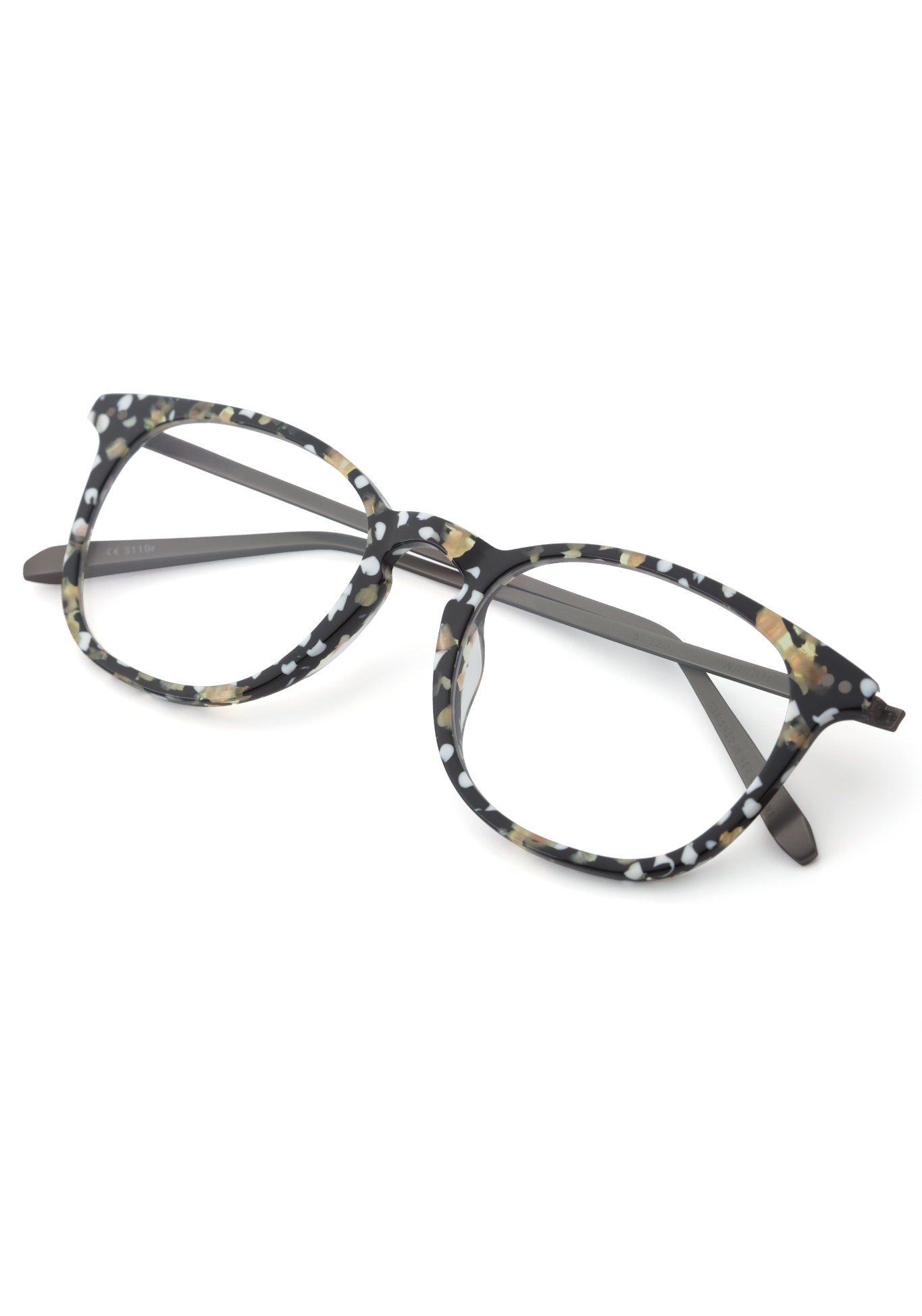 WRIGHT | Plume + Matte Gunmetal Handcrafted, Acetate Frames