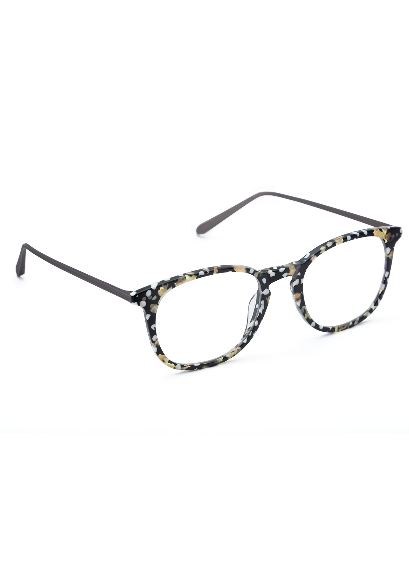 WRIGHT | Plume + Matte Gunmetal Handcrafted, Acetate Frames